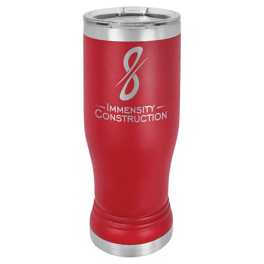 Custom Polar Camel Pilsner Cup w/Clear Lid