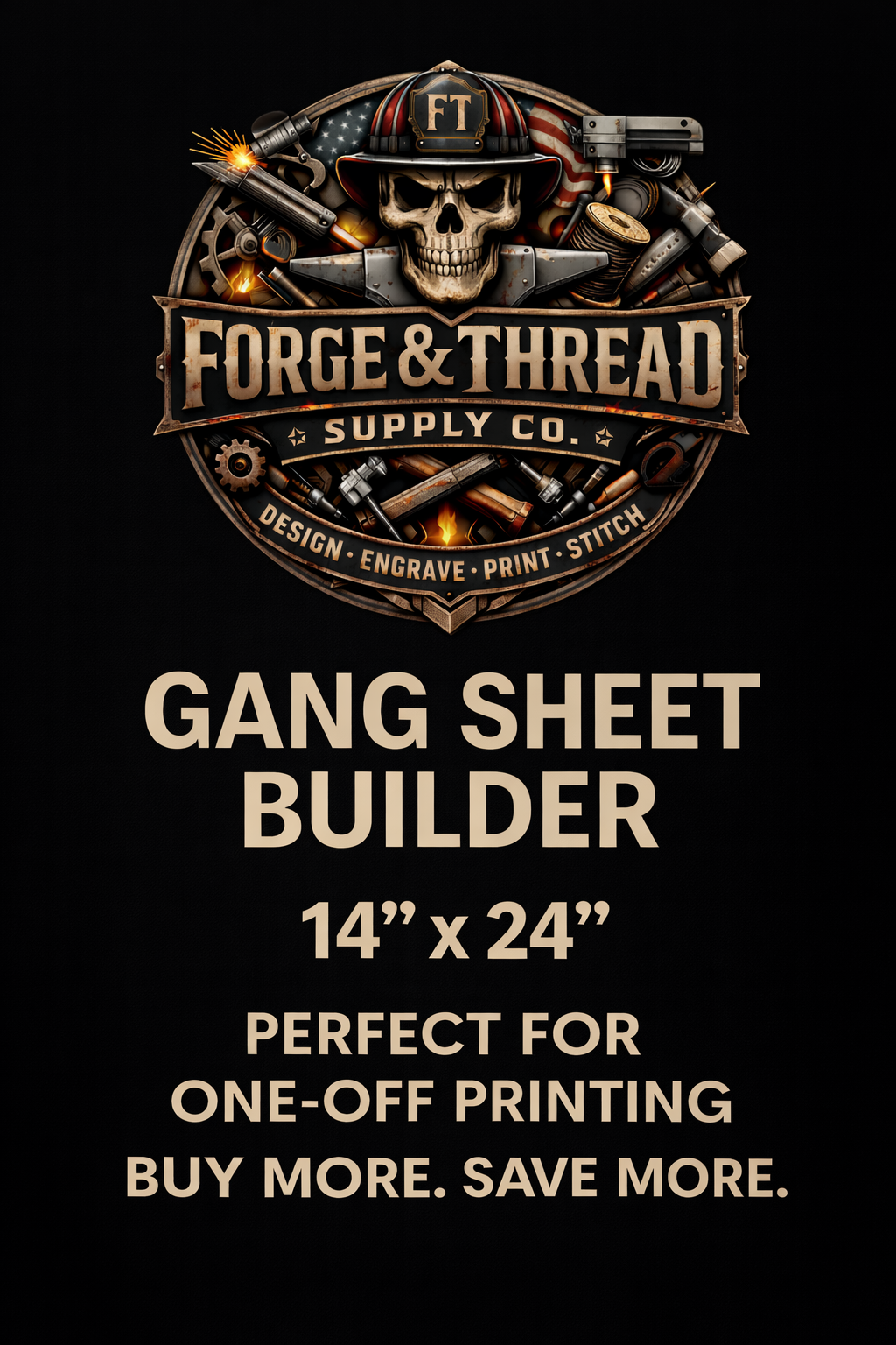14" x 24" Custom DTF Gang Sheet – Perfect for One-Off or Small Batch Prints