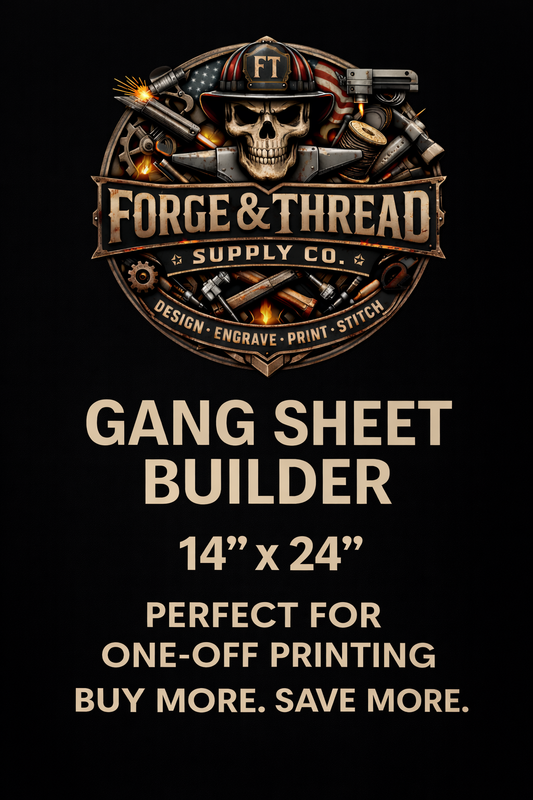 14" x 24" Custom DTF Gang Sheet – Perfect for One-Off or Small Batch Prints