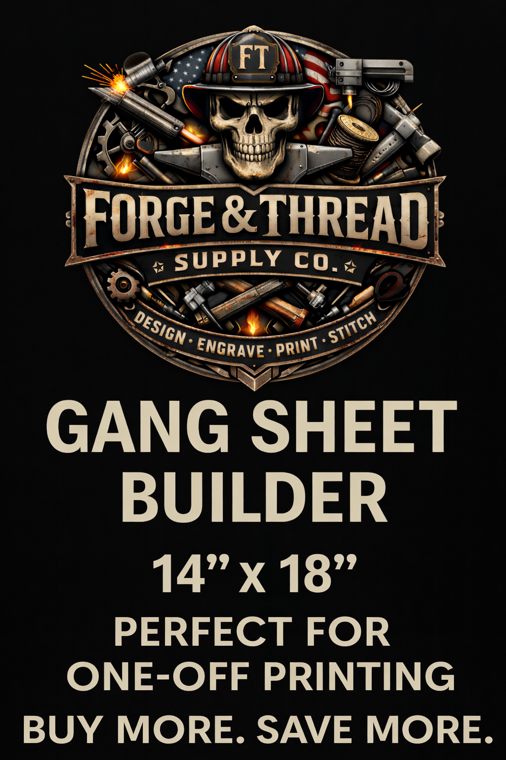 14" x 18" Custom DTF Gang Sheet – Perfect for One-Off or Small Batch Prints