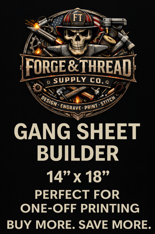 14" x 18" Custom DTF Gang Sheet – Perfect for One-Off or Small Batch Prints